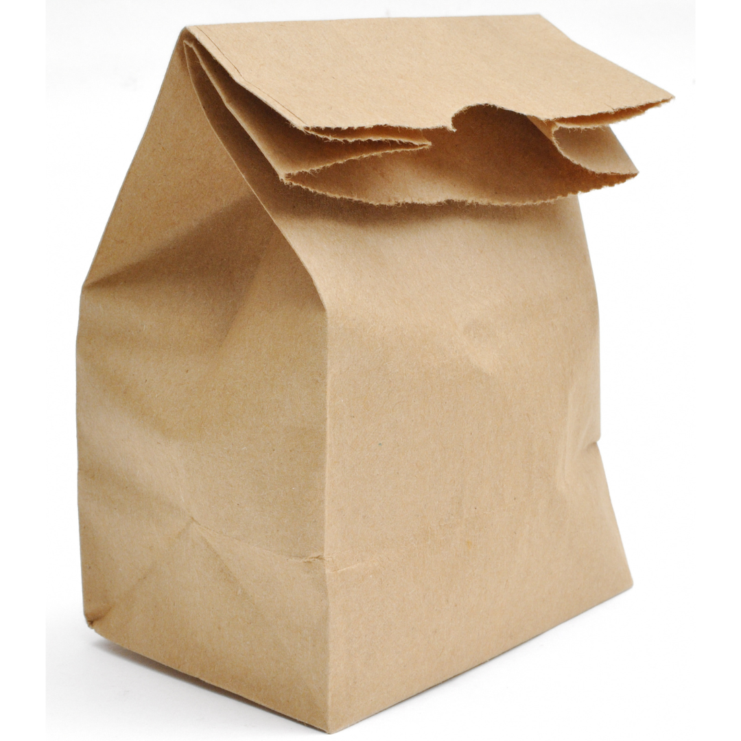 Brown Paper Parcel Bag (No Handle)