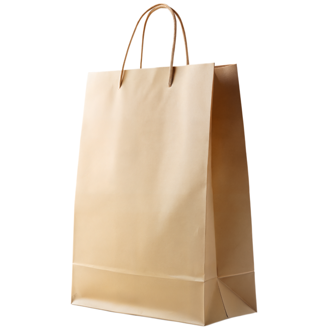 Brown Paper Parcel Bag (Twisted Paper Handle)
